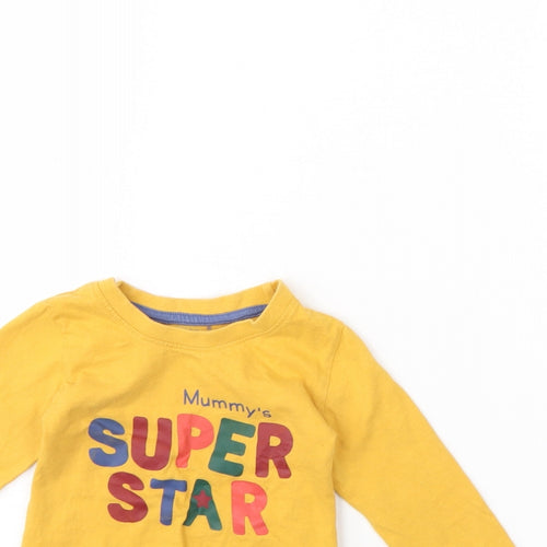 Primark Baby Yellow   Pullover Blouse Size 12 Months  - mummy's superstar