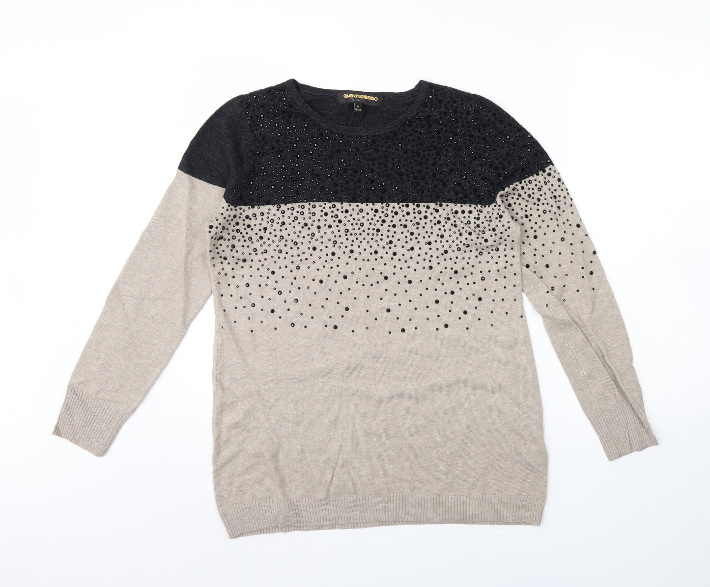 Clements Ribeiro Womens Beige   Pullover Jumper Size M