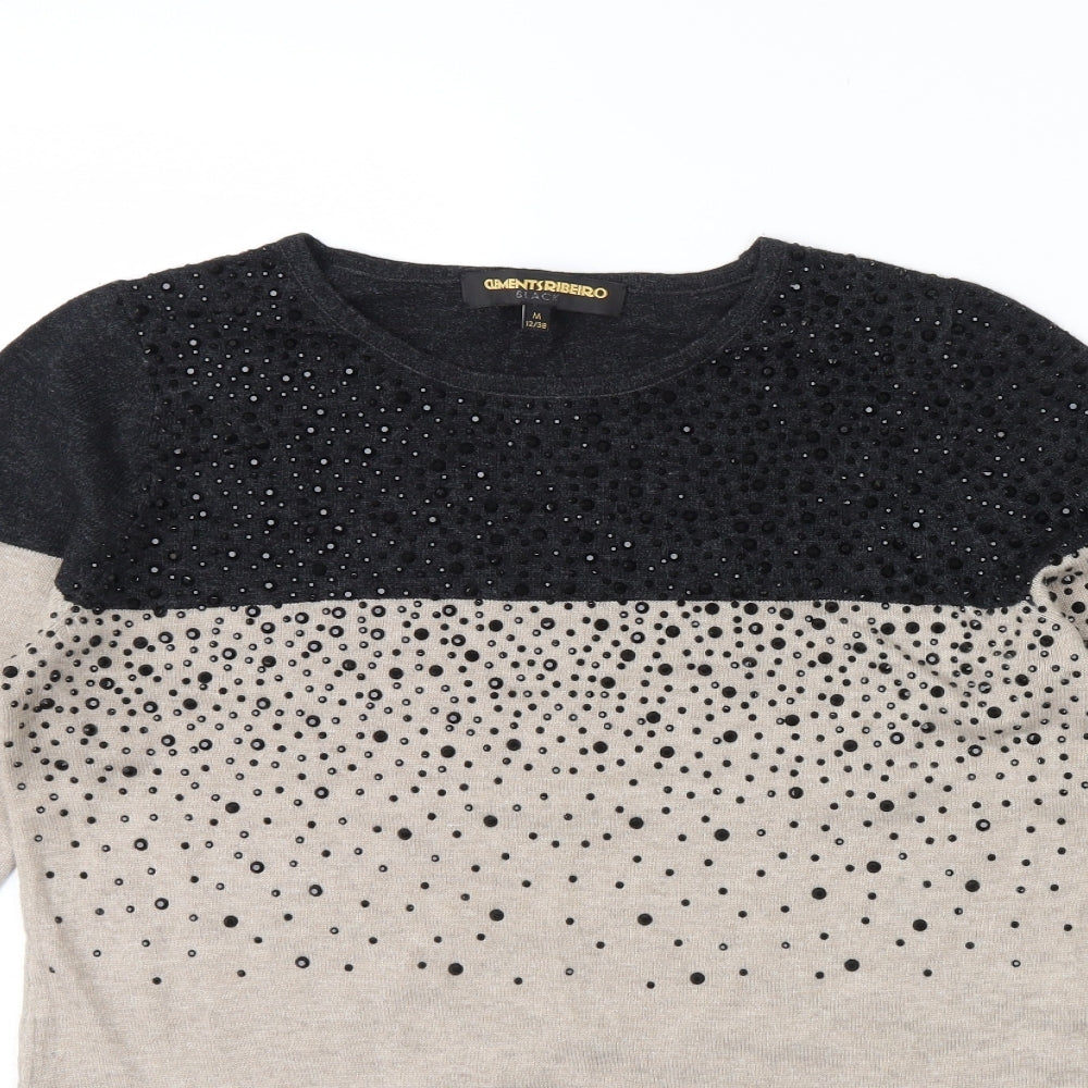 Clements Ribeiro Womens Beige   Pullover Jumper Size M