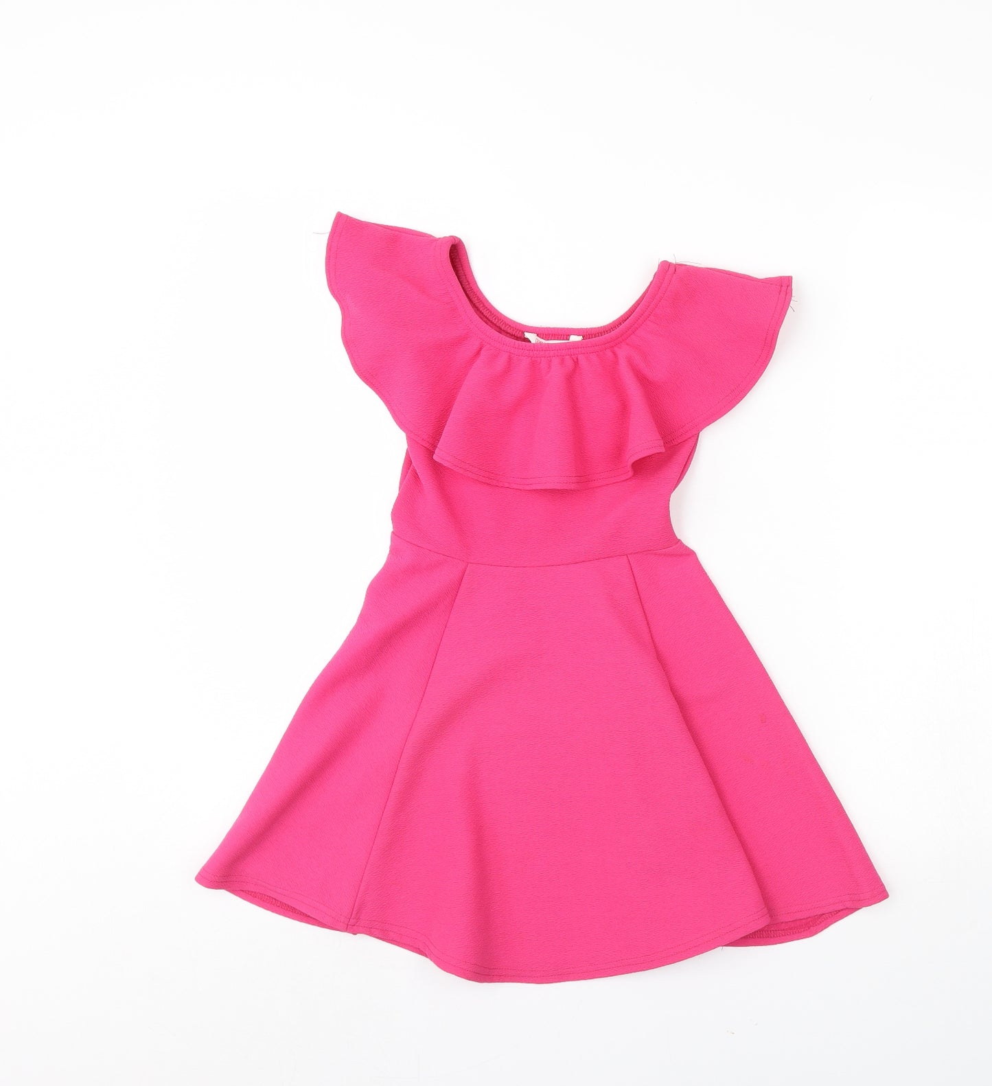 Miss evie Girls Pink   Fit & Flare  Size 7 Years