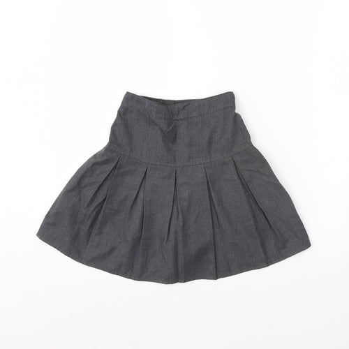 Preworn Girls Grey   Flare Skirt Size 6 Years