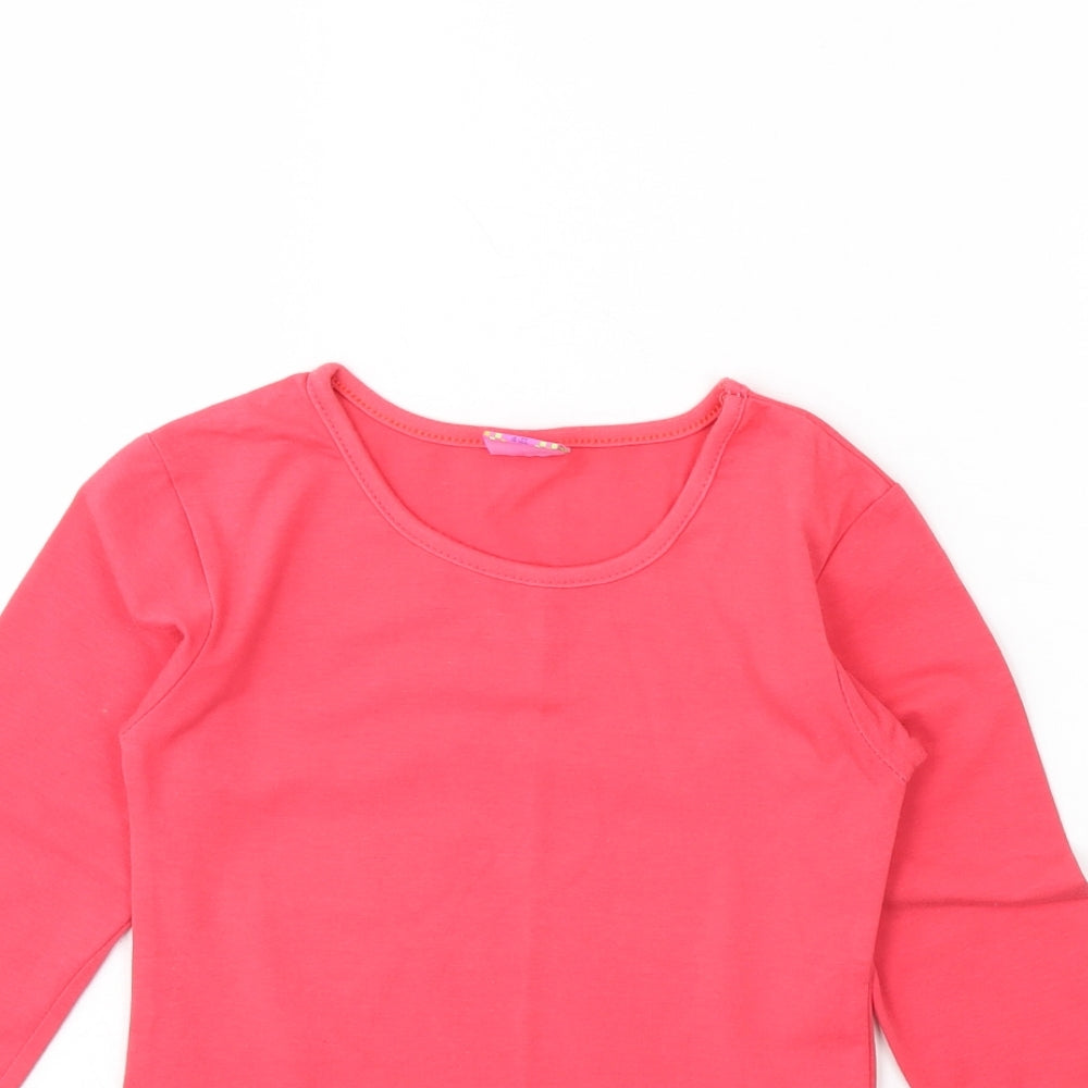 Niebieski Girls Pink   Basic Blouse Size 4 Years