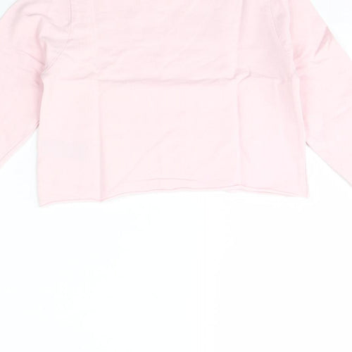 Pep & co Girls Pink   Pullover Jumper Size 7 Years  - fab