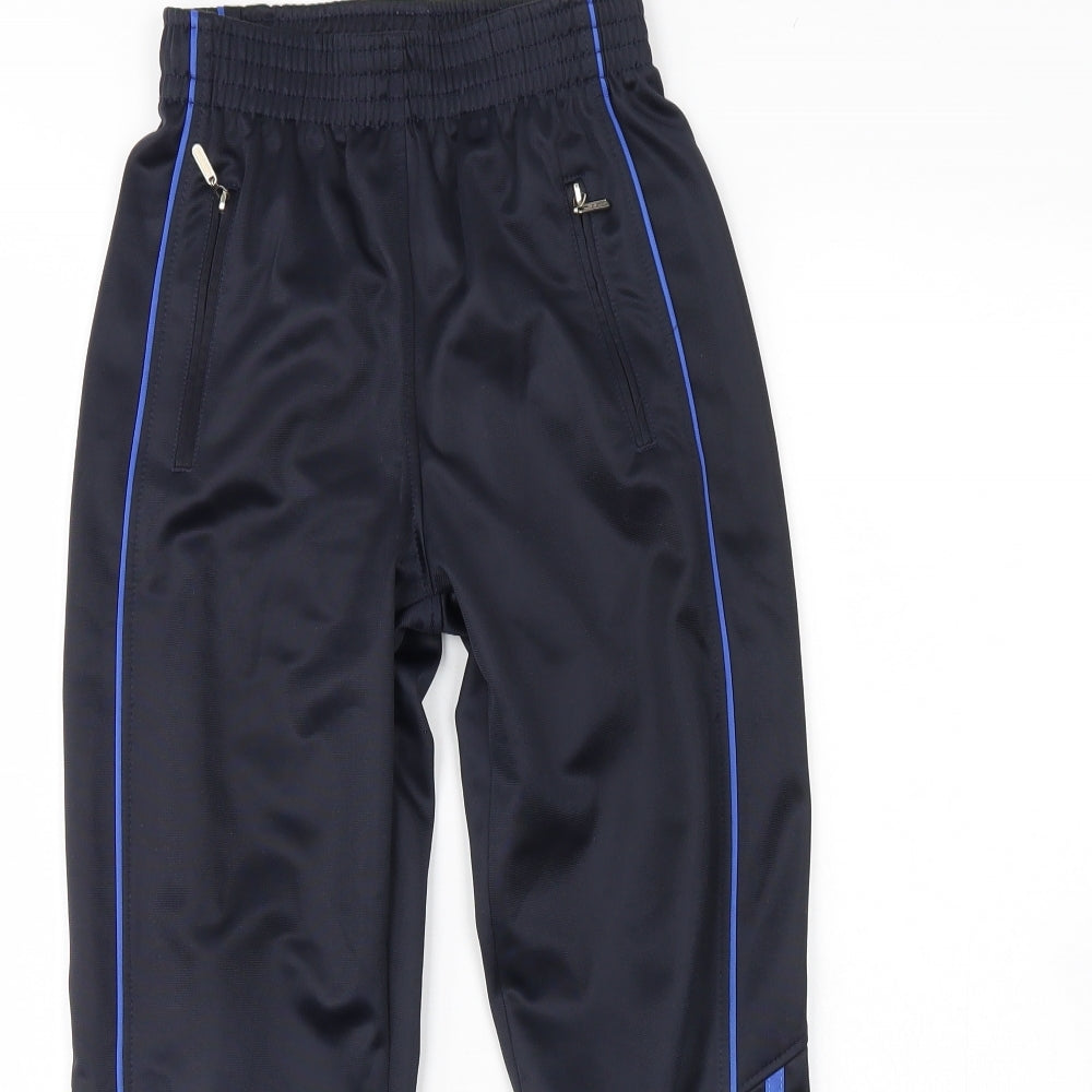 Preworn Boys Blue   Jogger Trousers Size 7 Years