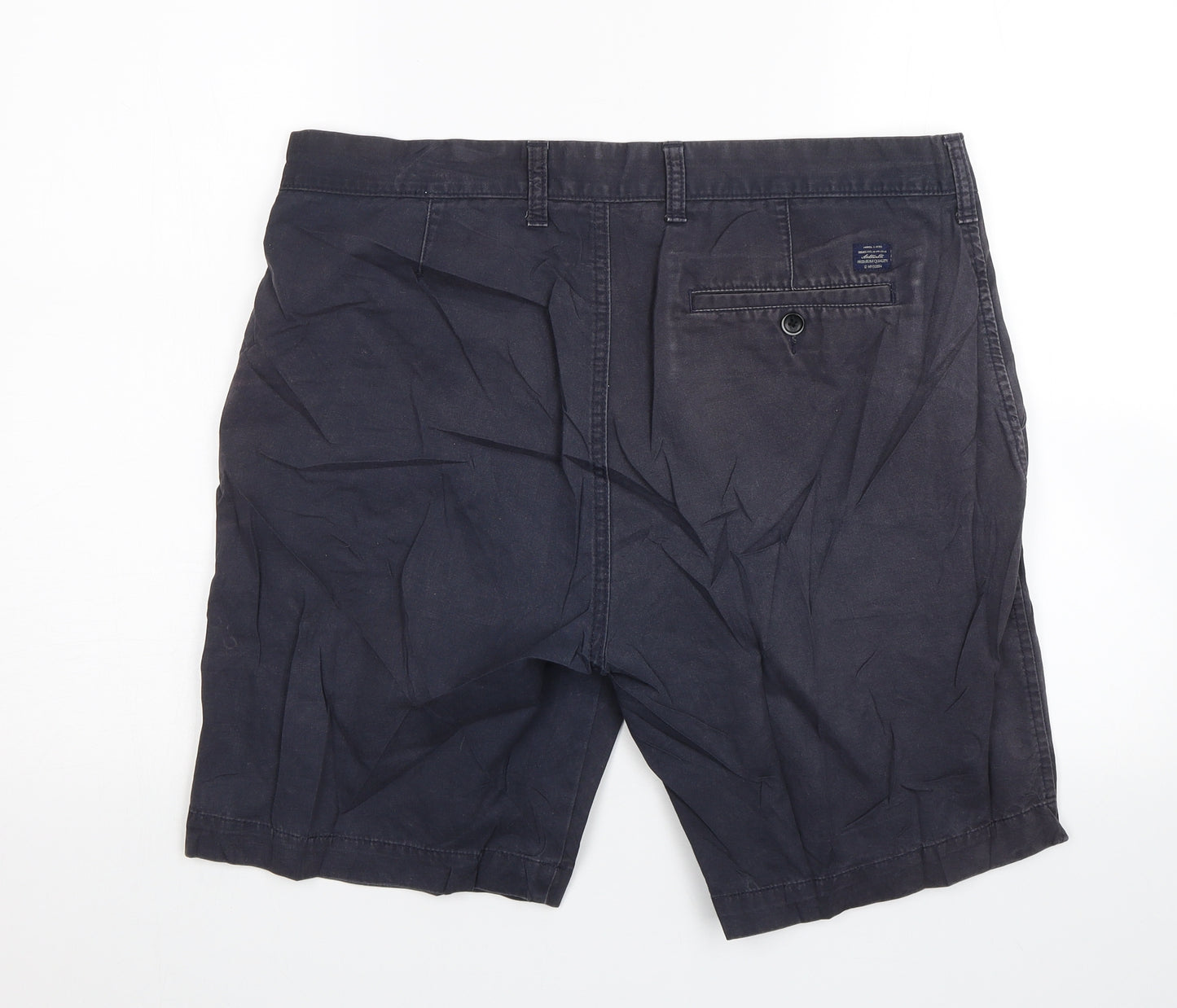 M&S Mens Blue   Chino Shorts Size 36 in