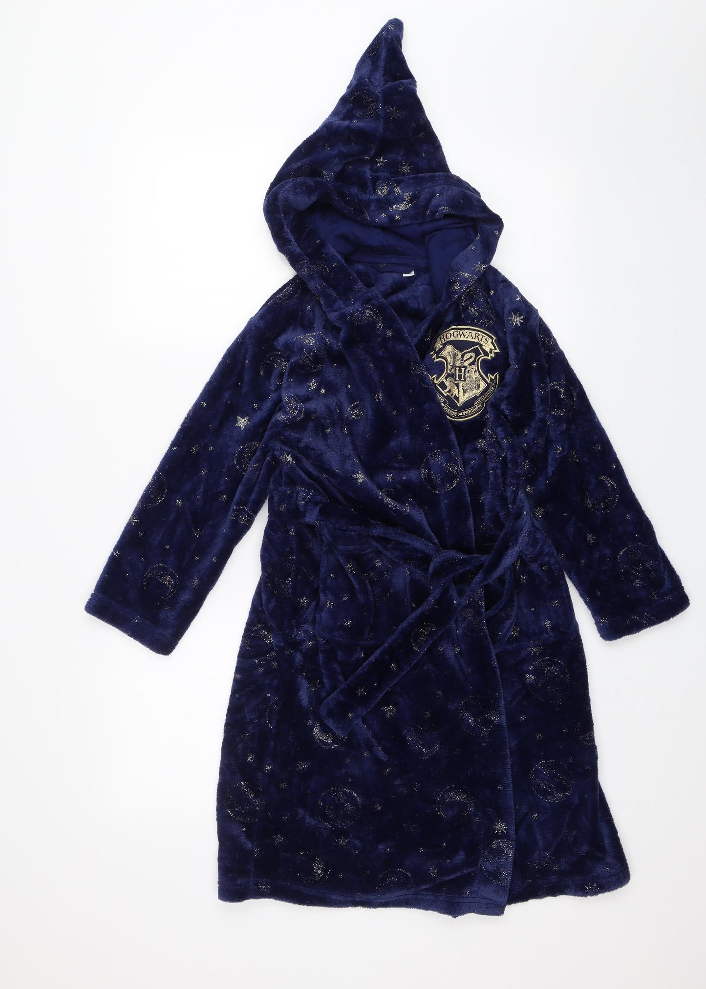 Preworn Girls Blue Solid  Top Robe Size 7-8 Years  - Hogwarts Harry Potter