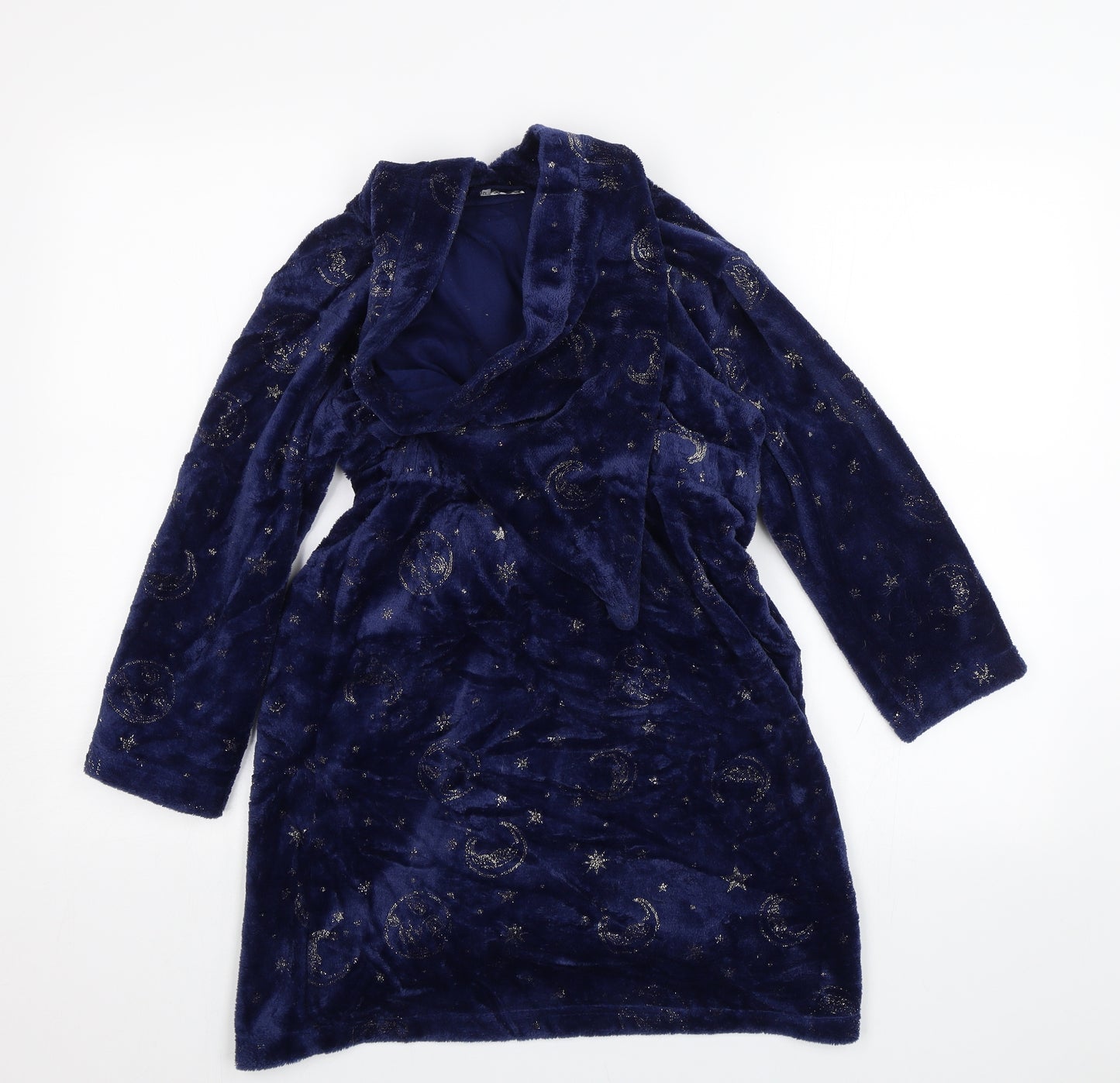 Preworn Girls Blue Solid  Top Robe Size 7-8 Years  - Hogwarts Harry Potter