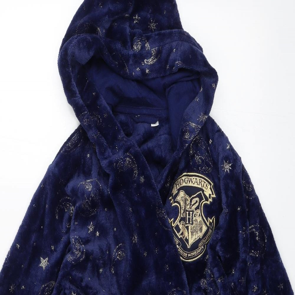 Preworn Girls Blue Solid  Top Robe Size 7-8 Years  - Hogwarts Harry Potter