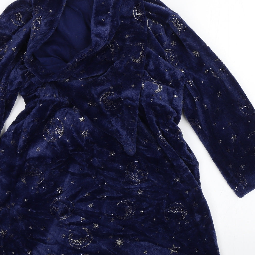 Preworn Girls Blue Solid  Top Robe Size 7-8 Years  - Hogwarts Harry Potter