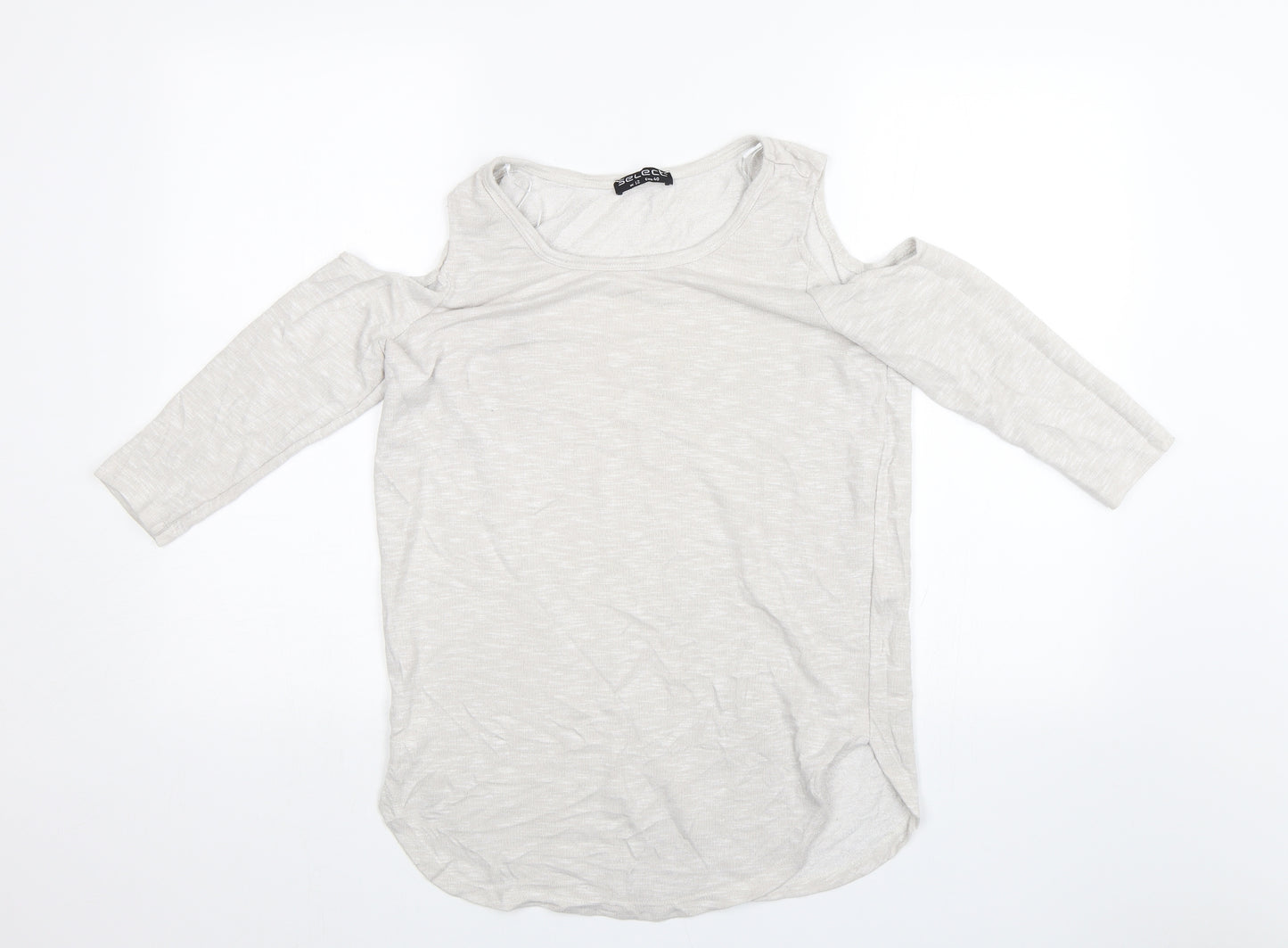 Select Womens Beige   Basic Blouse Size 12