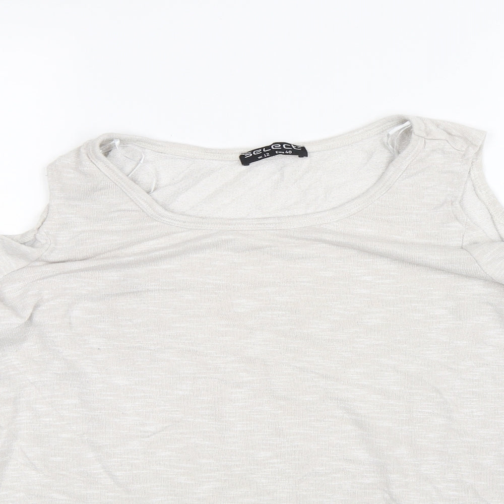 Select Womens Beige   Basic Blouse Size 12