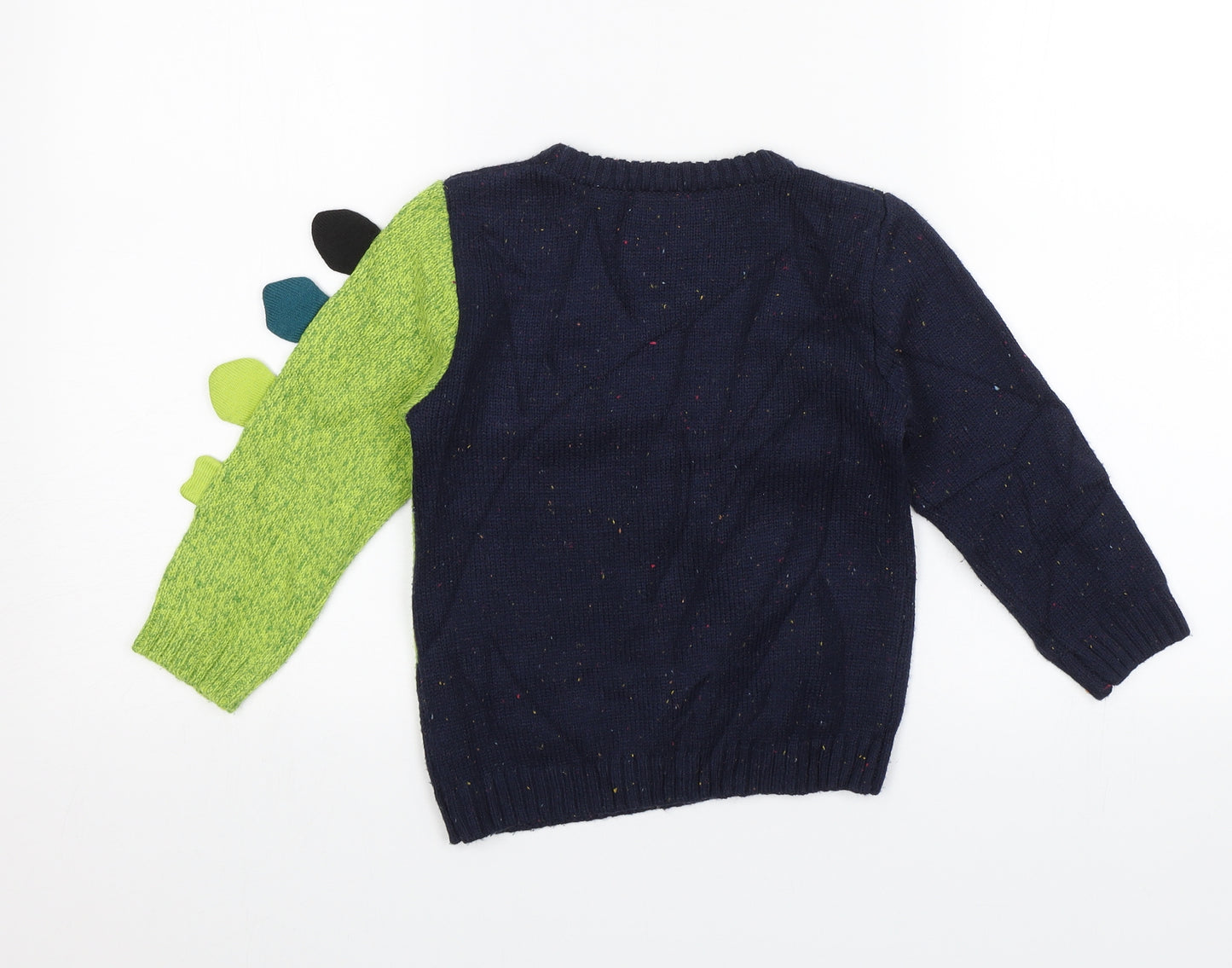 George Boys Blue   Pullover Jumper Size 3-4 Years  - DInosaur