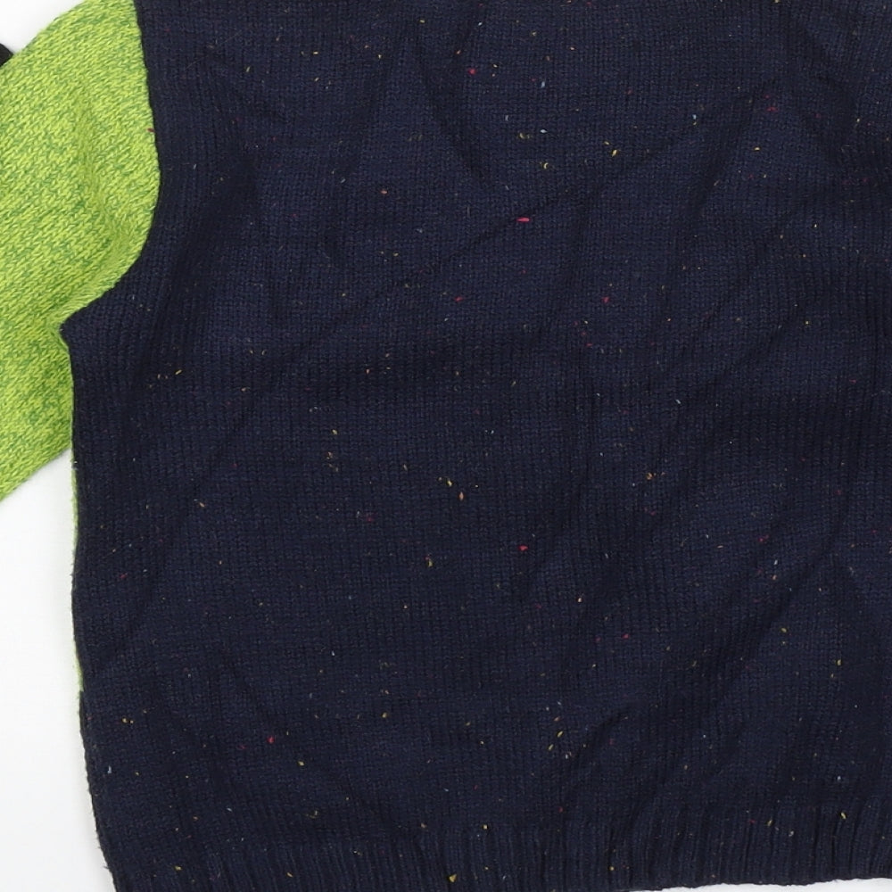 George Boys Blue   Pullover Jumper Size 3-4 Years  - DInosaur