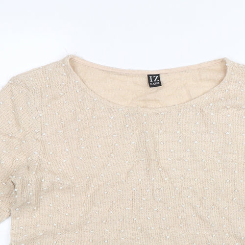 Izabel Womens Pink   Pullover Jumper Size 16