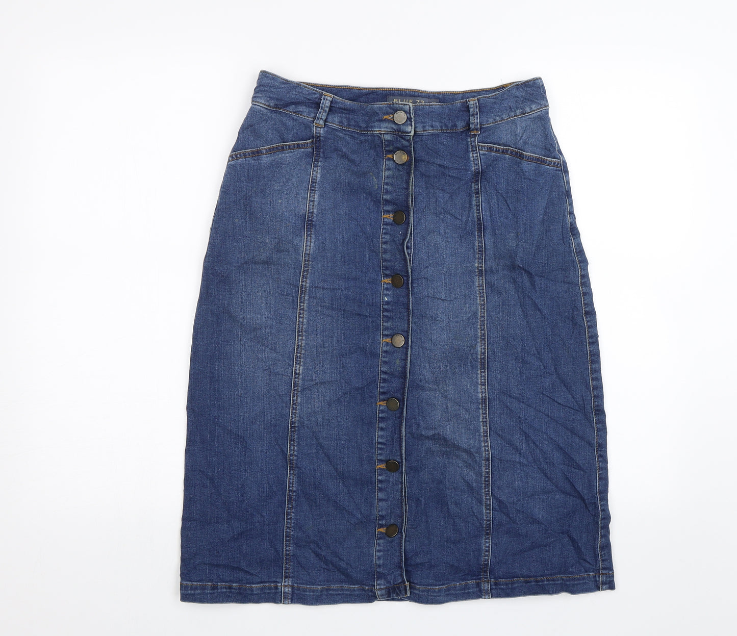 Blue 73 Womens Blue   Straight & Pencil Skirt Size 10