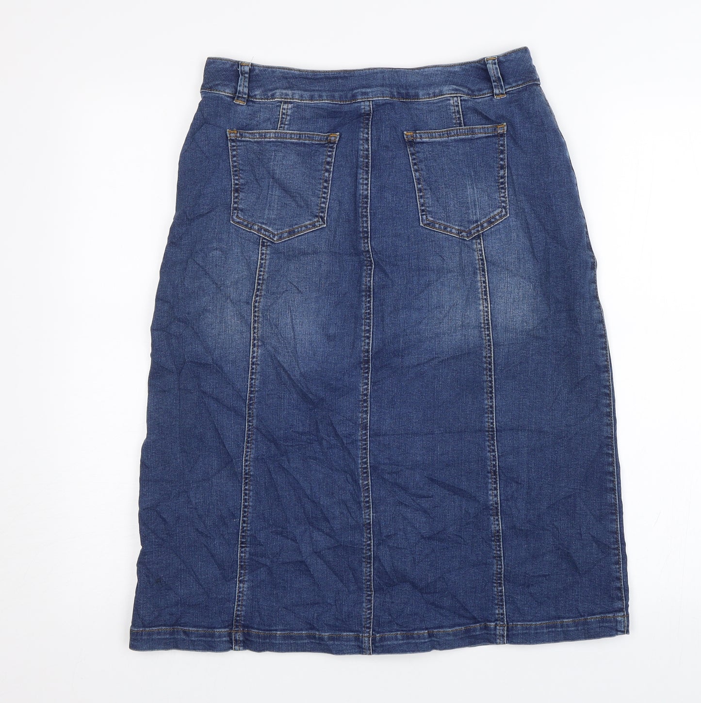 Blue 73 Womens Blue   Straight & Pencil Skirt Size 10