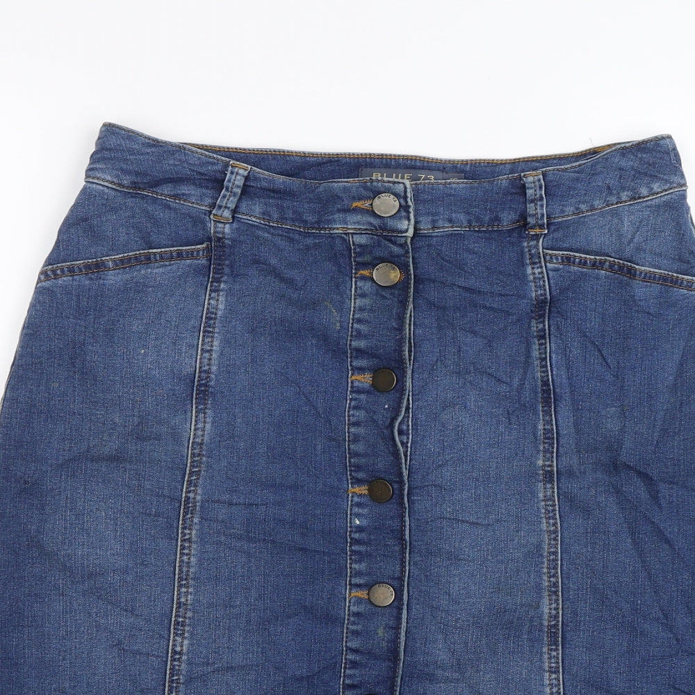 Blue 73 Womens Blue   Straight & Pencil Skirt Size 10
