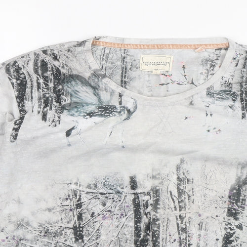NEXT Womens Grey   Basic Blouse Size S  - loungewear