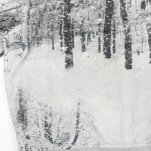 NEXT Womens Grey   Basic Blouse Size S  - loungewear