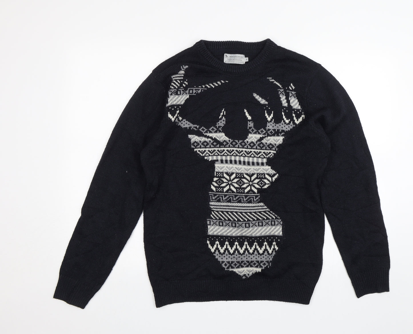 TU Mens Blue   Pullover Jumper Size S  - Stag