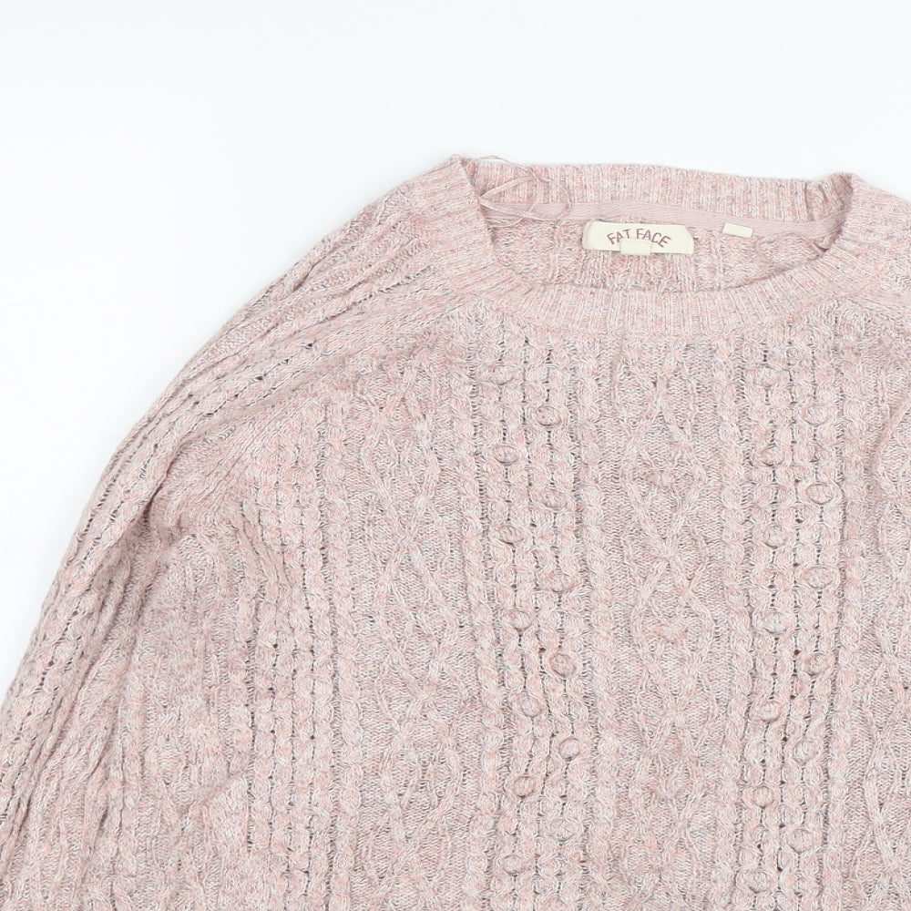 Fat Face Womens Pink   Pullover Jumper Size 10