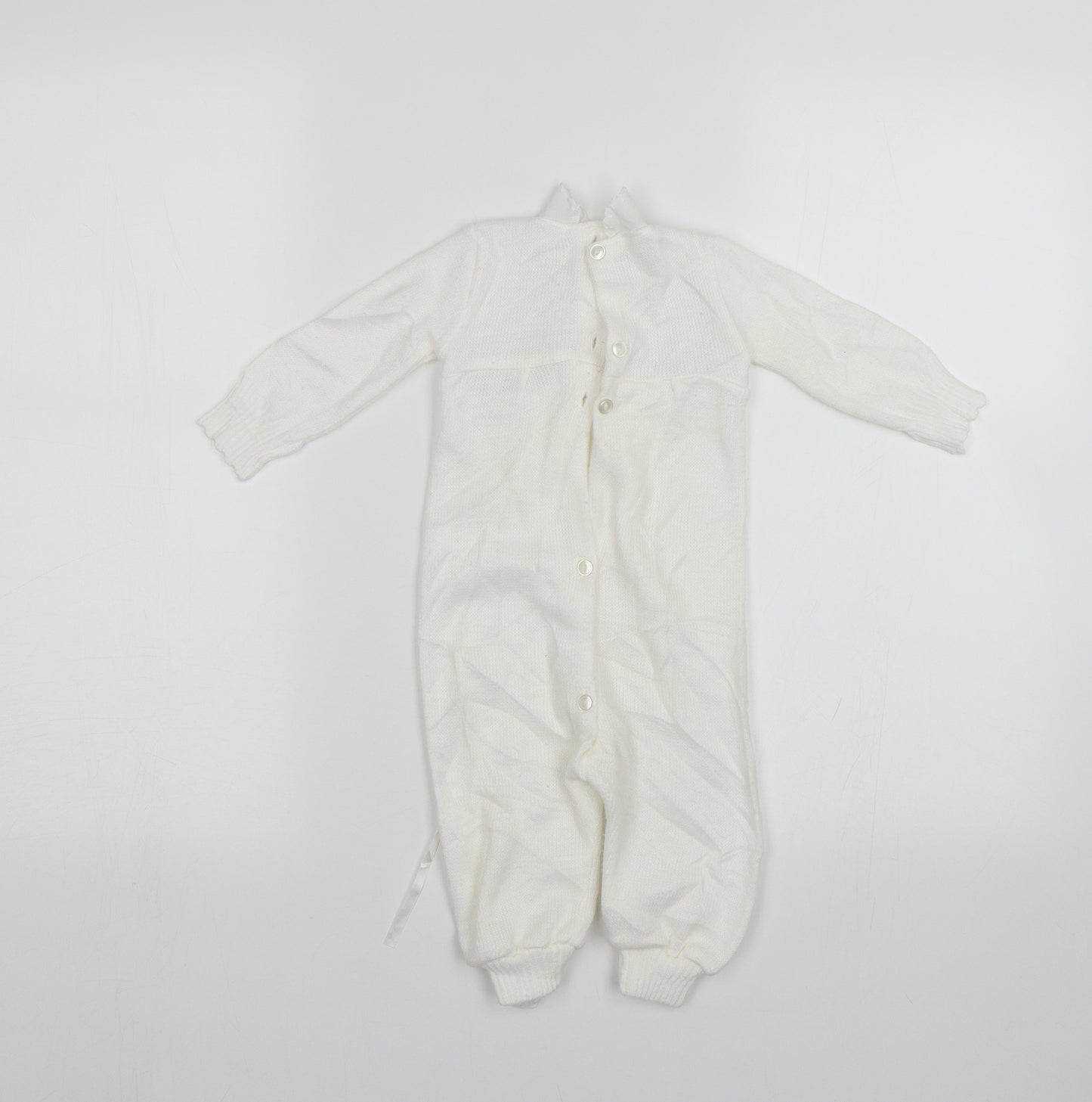 Mothercare Baby White   Babygrow One-Piece Size 6-9 Months  - Size 70cm