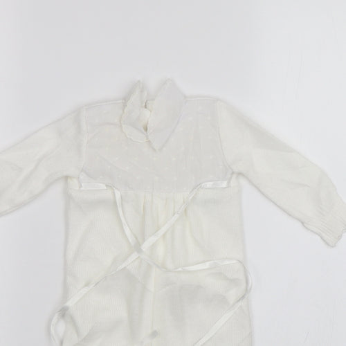 Mothercare Baby White   Babygrow One-Piece Size 6-9 Months  - Size 70cm