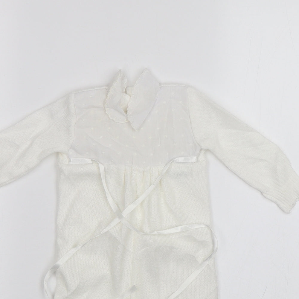 Mothercare Baby White   Babygrow One-Piece Size 6-9 Months  - Size 70cm