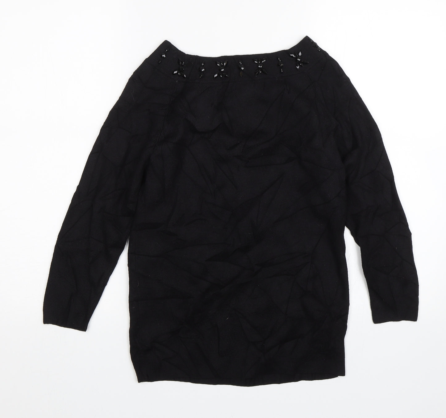 M&Co Womens Black   Pullover Jumper Size 12