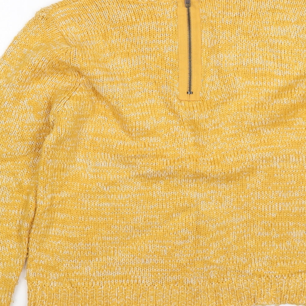 Peacocks Womens Yellow   Pullover Jumper Size M