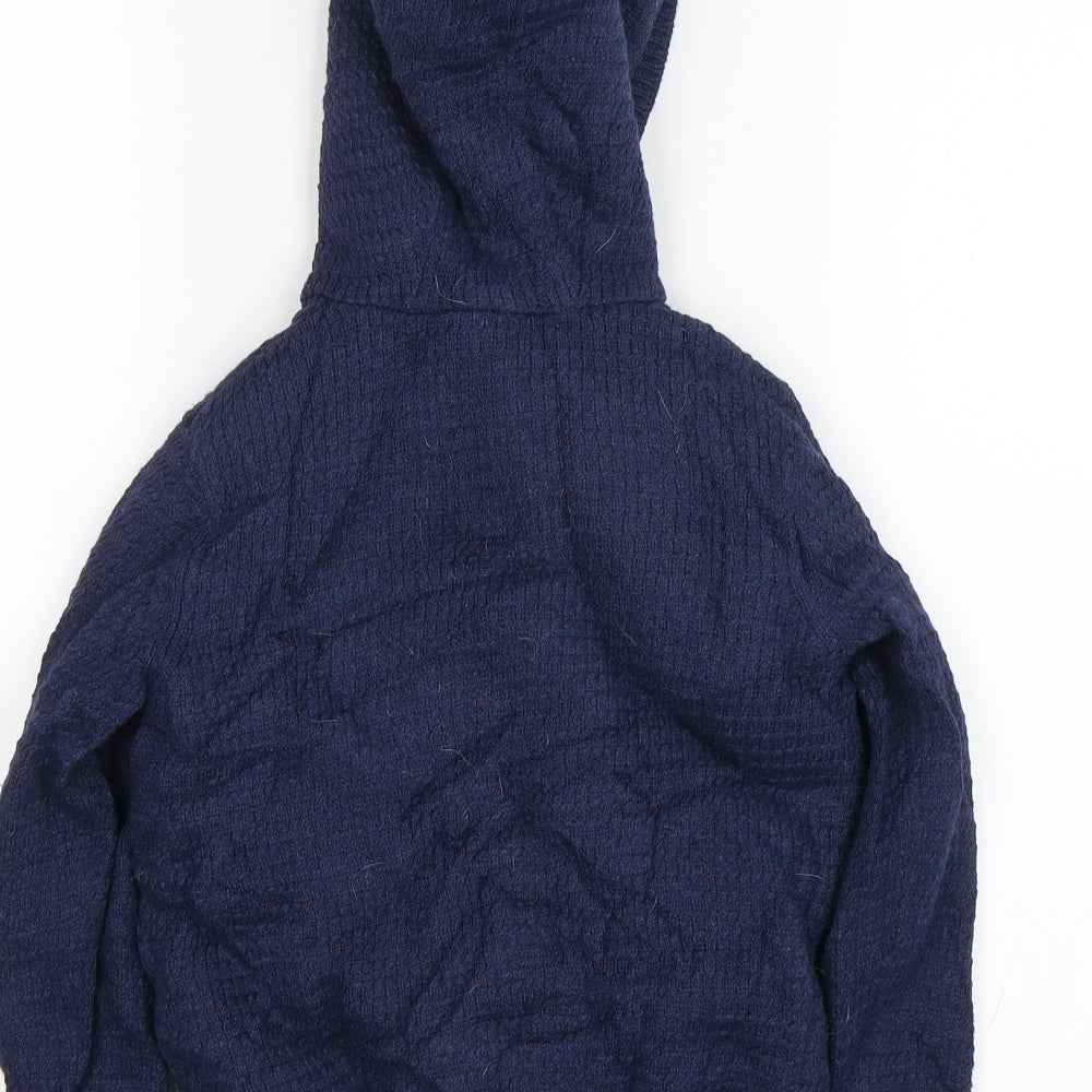 M&S Boys Blue   Full Zip Hoodie Size 4-5 Years