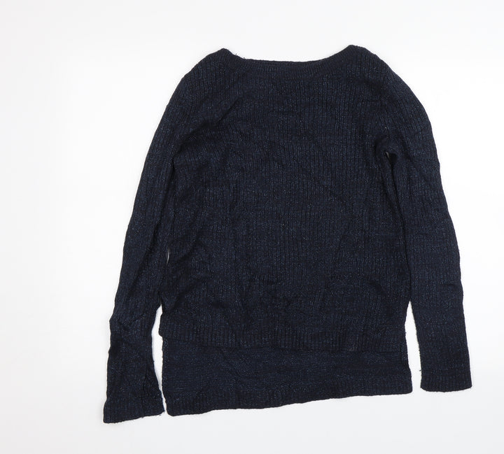 H&M Womens Blue   Pullover Jumper Size S