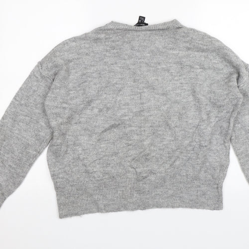 New Look Womens Grey   Pullover Jumper Size M