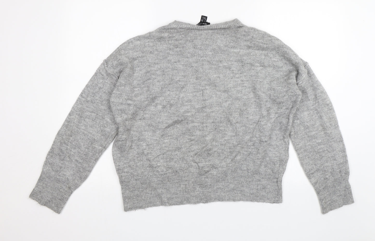 New Look Womens Grey   Pullover Jumper Size M