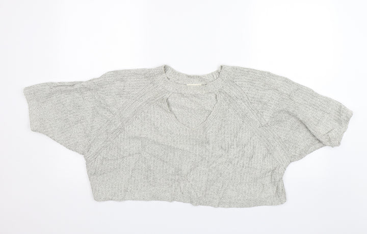 Silence + Noise Womens Grey Pullover Jumper Size L