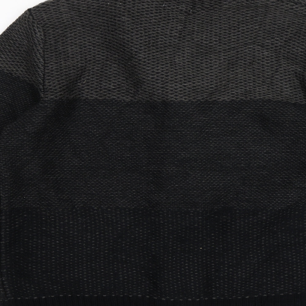 TU Mens Black   Cardigan Jumper Size XL