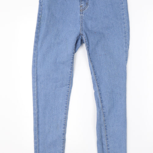 Pretty Little Thing Womens Blue  Denim Skinny Jeans Size 10 L26 in