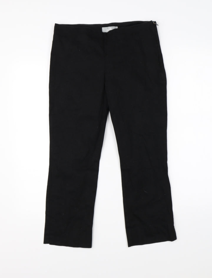 Wallis Womens Black   Dress Pants Trousers Size 10 L21 in