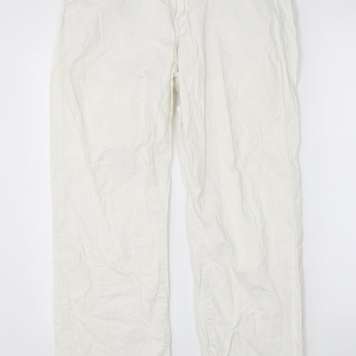 Miss Cherry Womens White   Trousers  Size 30 in L26 in