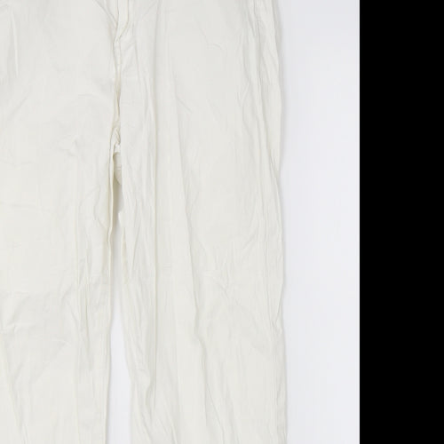 Miss Cherry Womens White   Trousers  Size 30 in L26 in