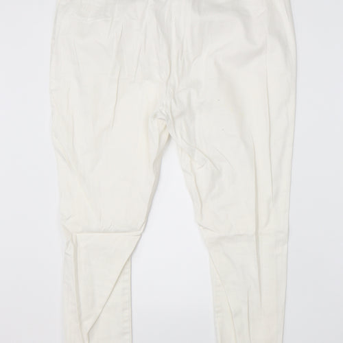 Preview Womens White   Dress Pants Trousers Size 16 L21 in