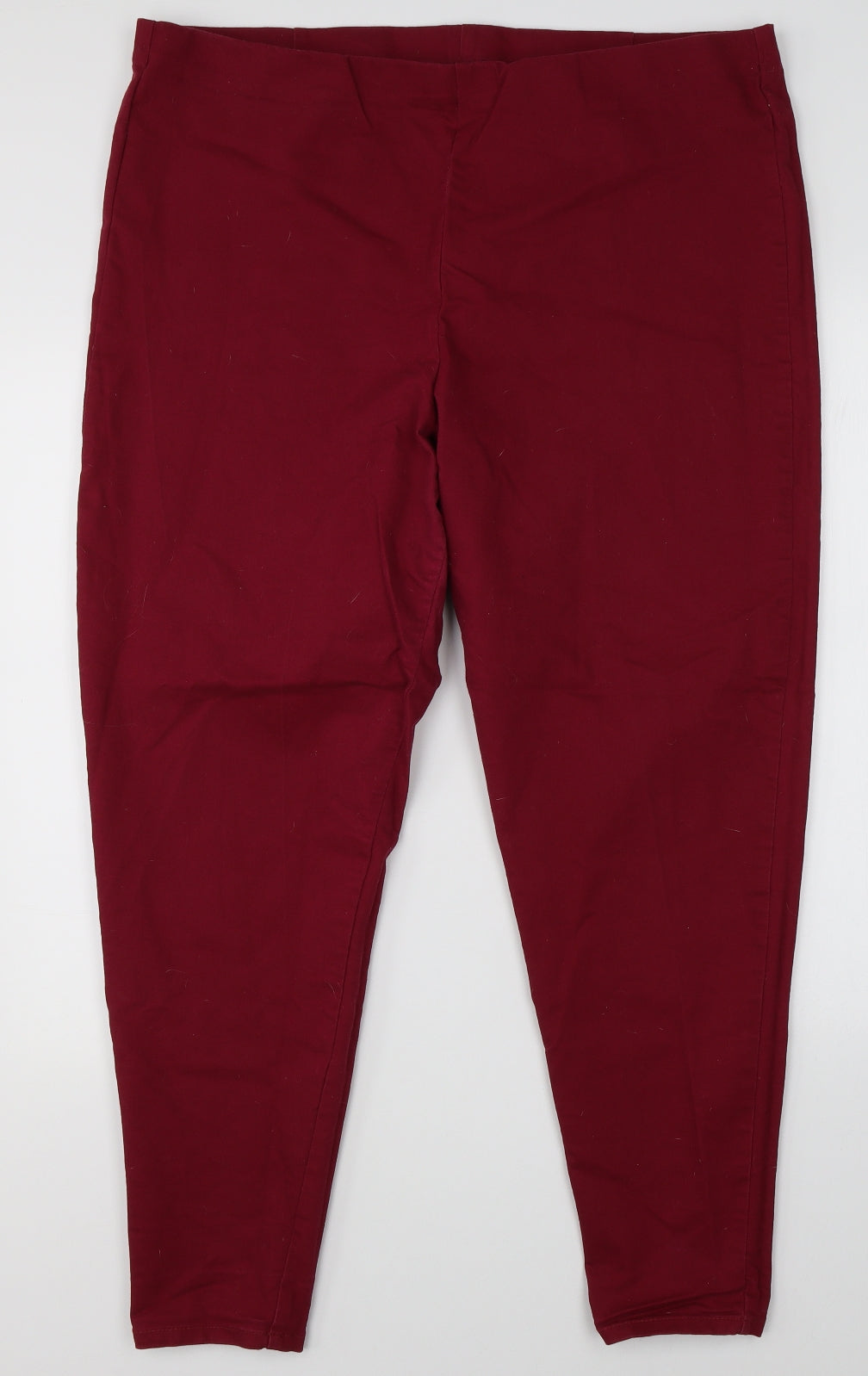 George Womens Red   Chino Trousers Size 22 L26 in