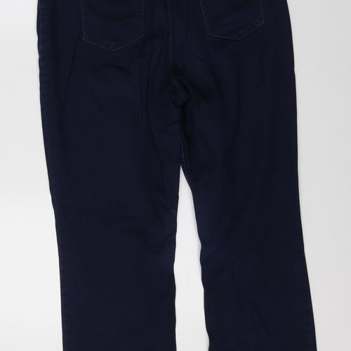 Marks & Spencer Womens Blue  Denim Straight Jeans Size 14 L27 in
