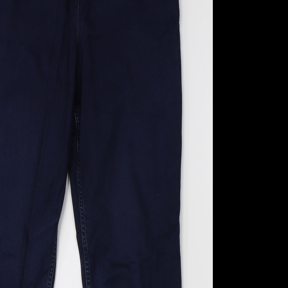 Marks & Spencer Womens Blue  Denim Straight Jeans Size 14 L27 in