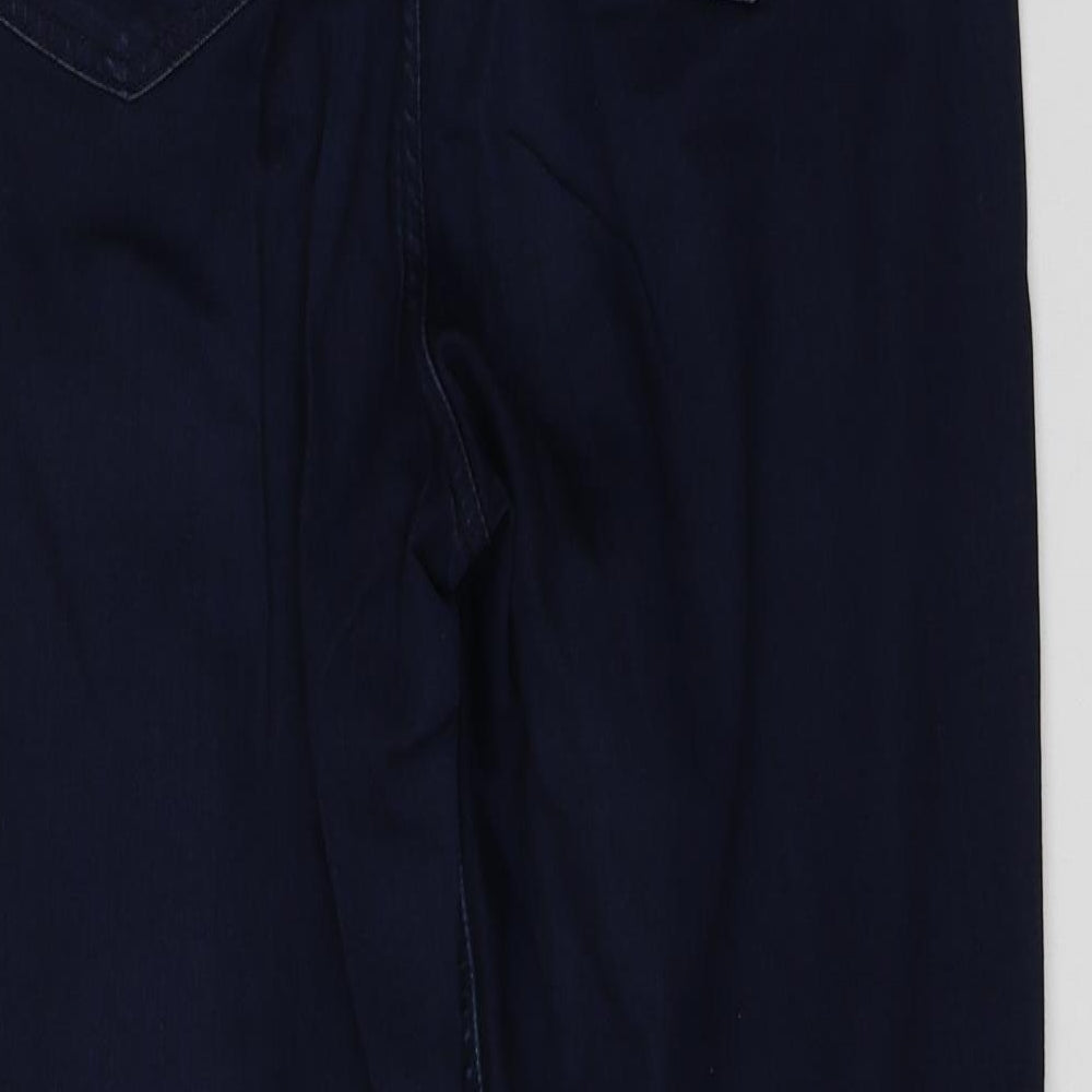 Marks & Spencer Womens Blue  Denim Straight Jeans Size 14 L27 in
