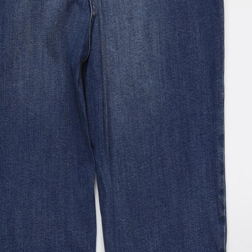 NEXT Womens Blue  Denim Straight Jeans Size 18 L30 in