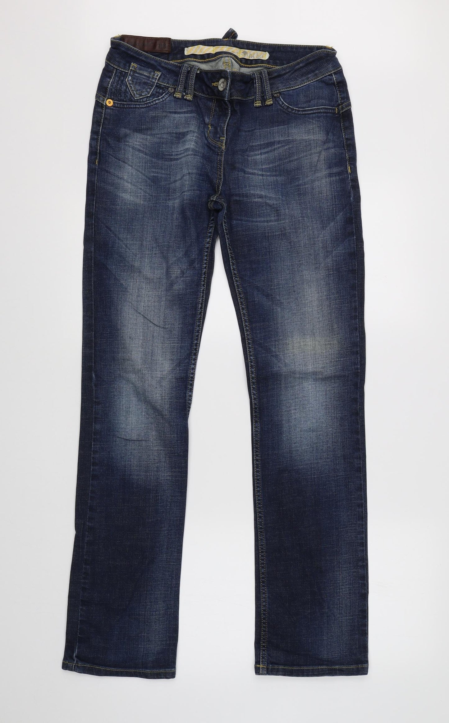Fat Face Womens Blue  Denim Straight Jeans Size 31 in L30 in