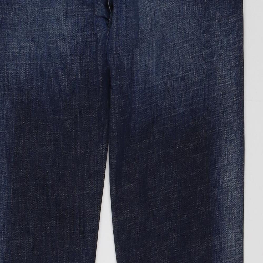 Fat Face Womens Blue  Denim Straight Jeans Size 31 in L30 in