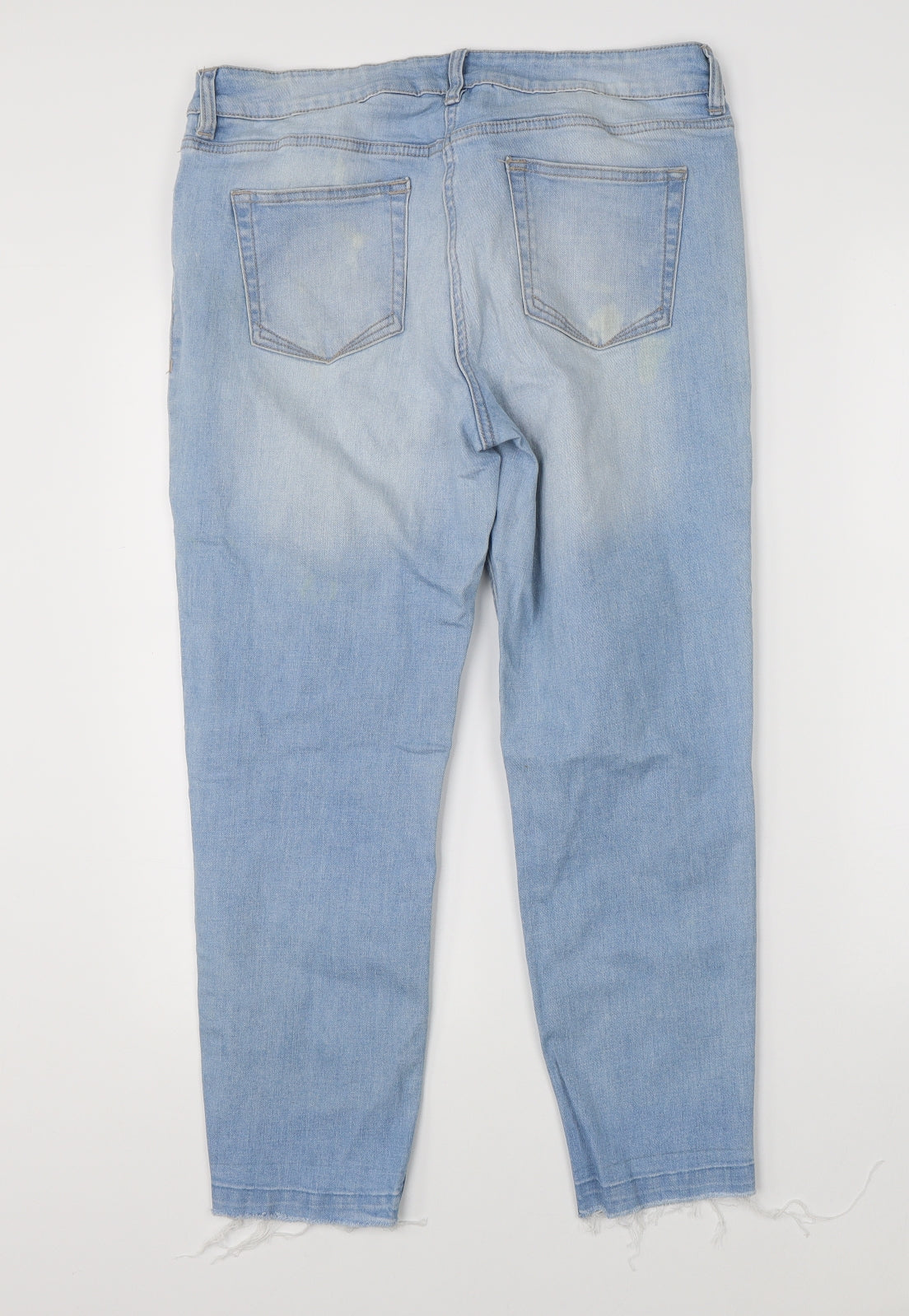 NEXT Womens Blue  Denim Cropped Jeans Size 14 L23 in