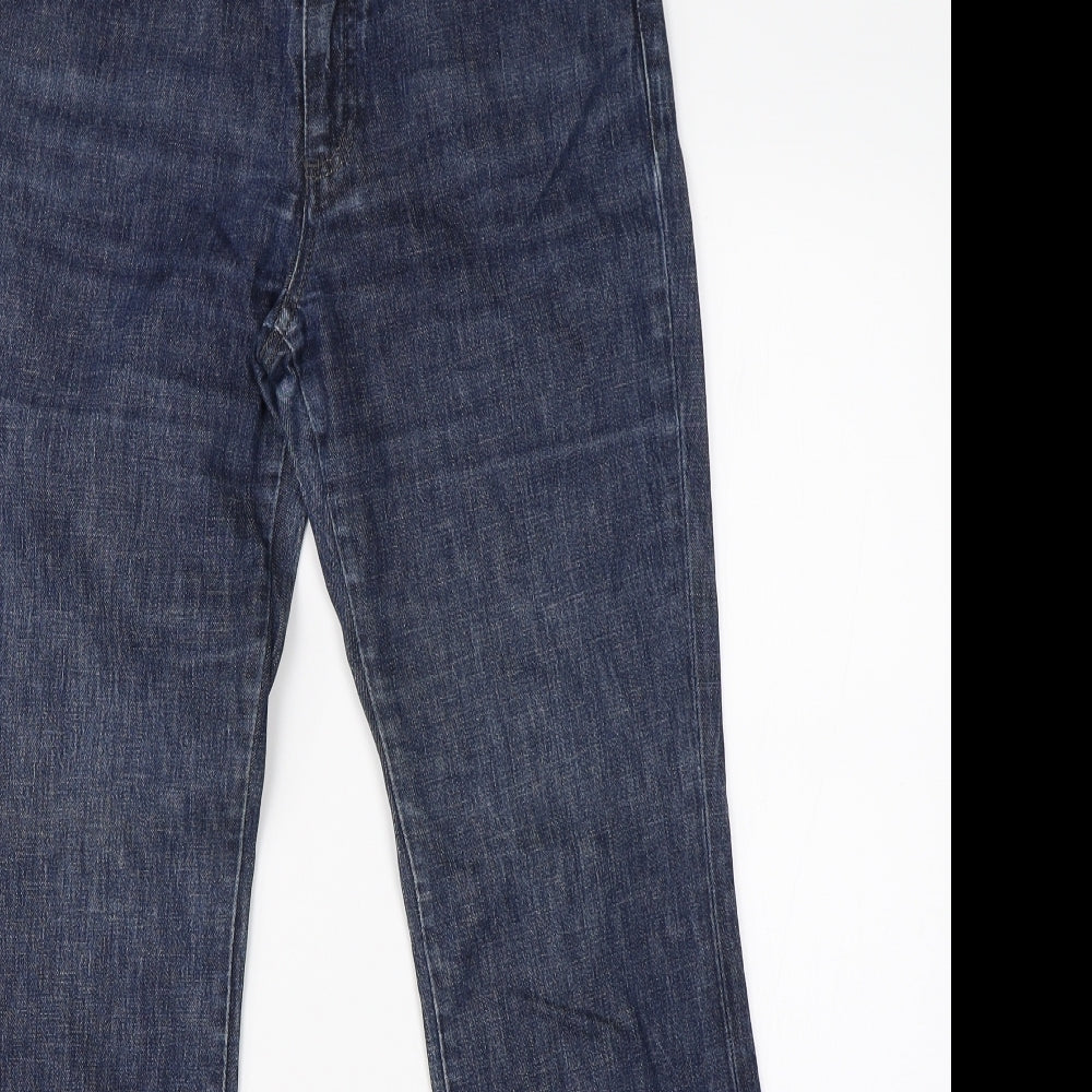 Lee Cooper Womens Blue  Denim Straight Jeans Size 12 L28 in